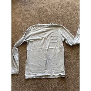 Mens Vineyard Vines White Long Sleeve Blue T-Shirt Size Small